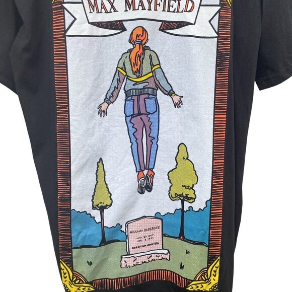 Hot Topic Stranger Things T-shirt Medium Black Cotton Tee NWT - Picture 3 of 7